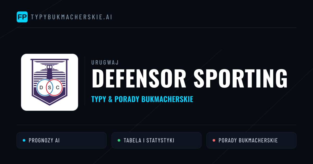 Defensor Sporting Typy i statystyki