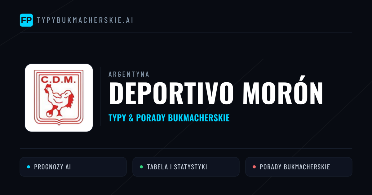 Deportivo Morón Typy i statystyki