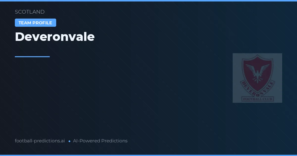 Deveronvale Typy i statystyki