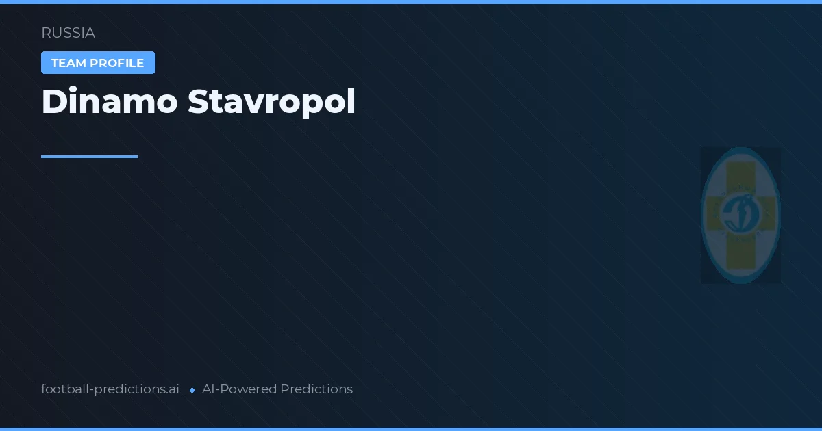 Dinamo Stavropol Typy i statystyki