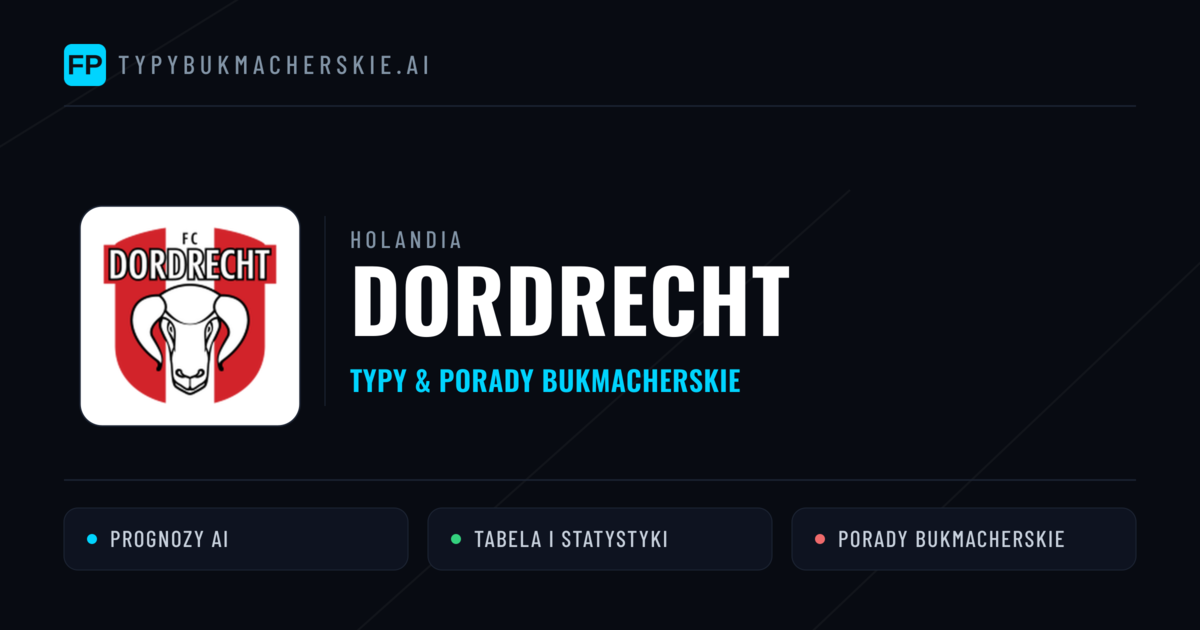 Dordrecht Typy i statystyki
