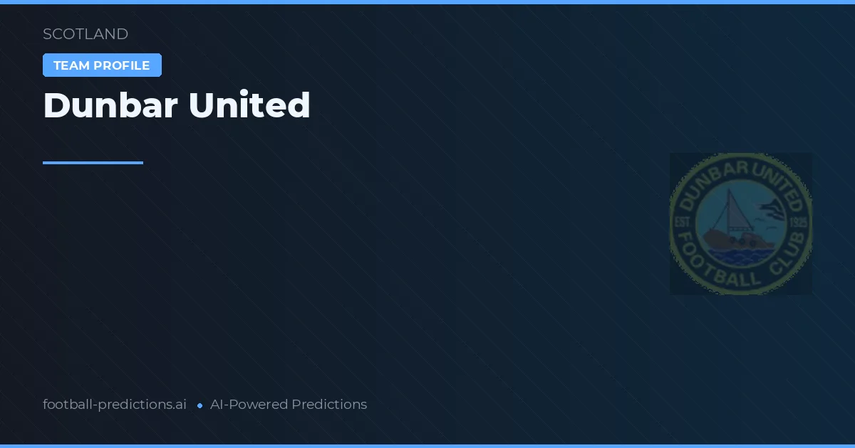 Dunbar United Typy i statystyki