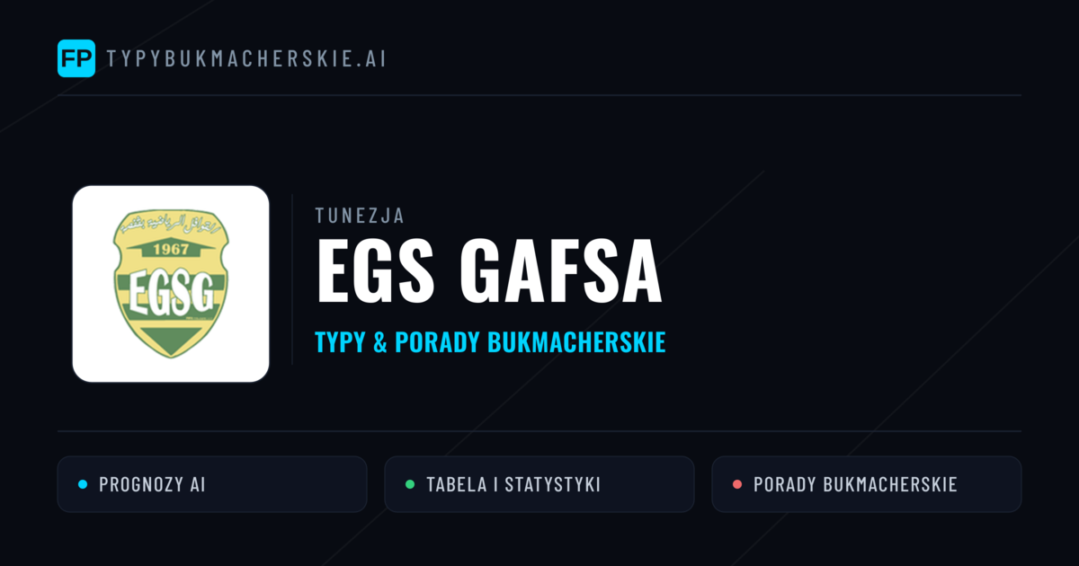 EGS Gafsa Typy i statystyki