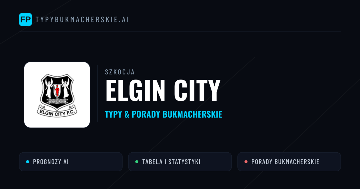 Elgin City Typy i statystyki