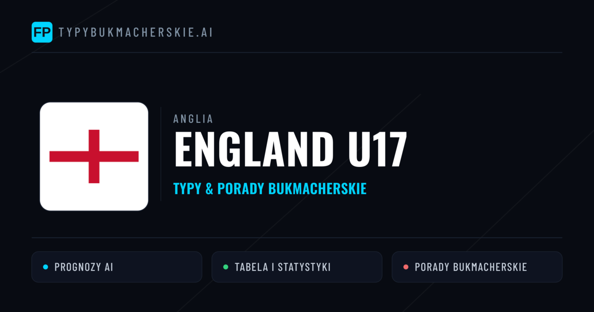 England U17 Typy i statystyki