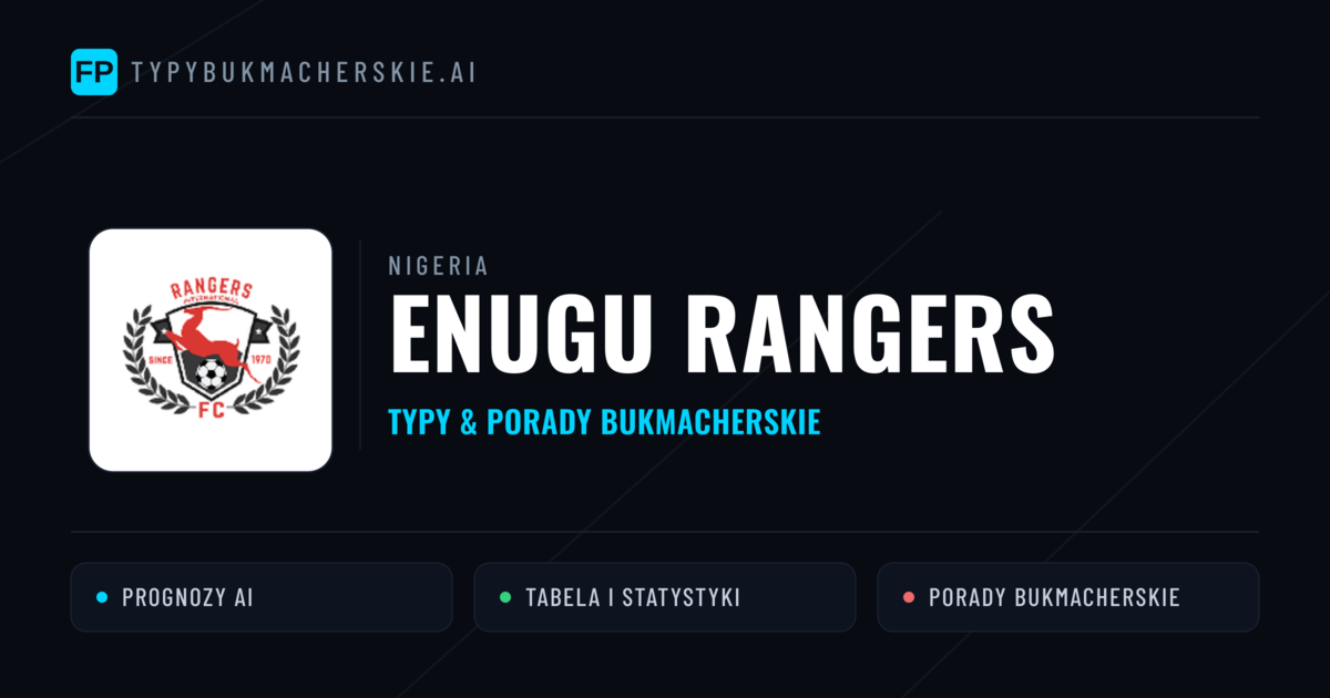 Enugu Rangers Typy i statystyki
