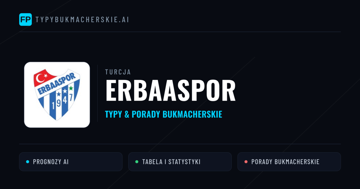 Erbaaspor Typy i statystyki