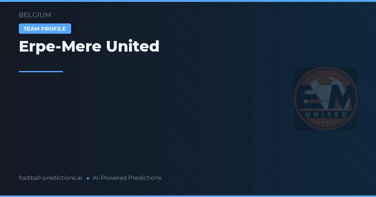 Erpe-Mere United Typy i statystyki