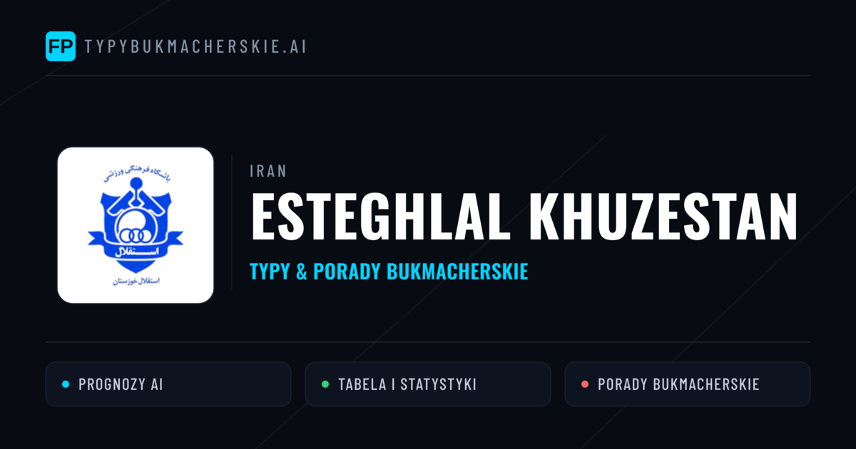 Esteghlal Khuzestan Typy i statystyki