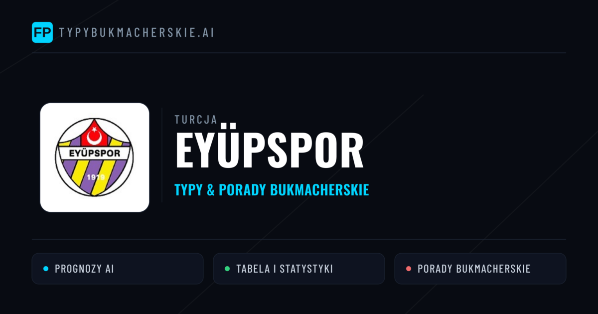 Eyüpspor Typy i statystyki