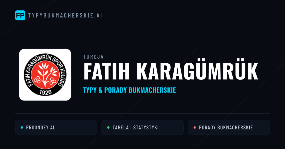 Fatih Karagümrük Typy i statystyki