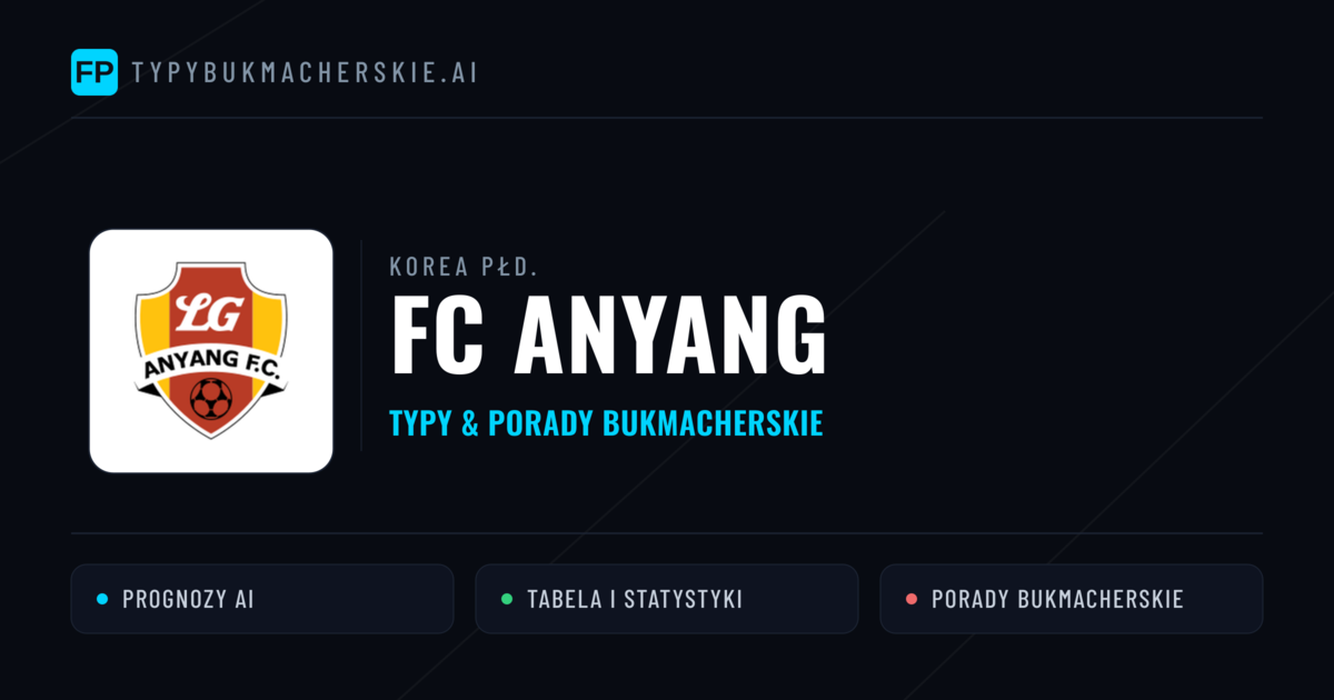 FC Anyang Typy i statystyki