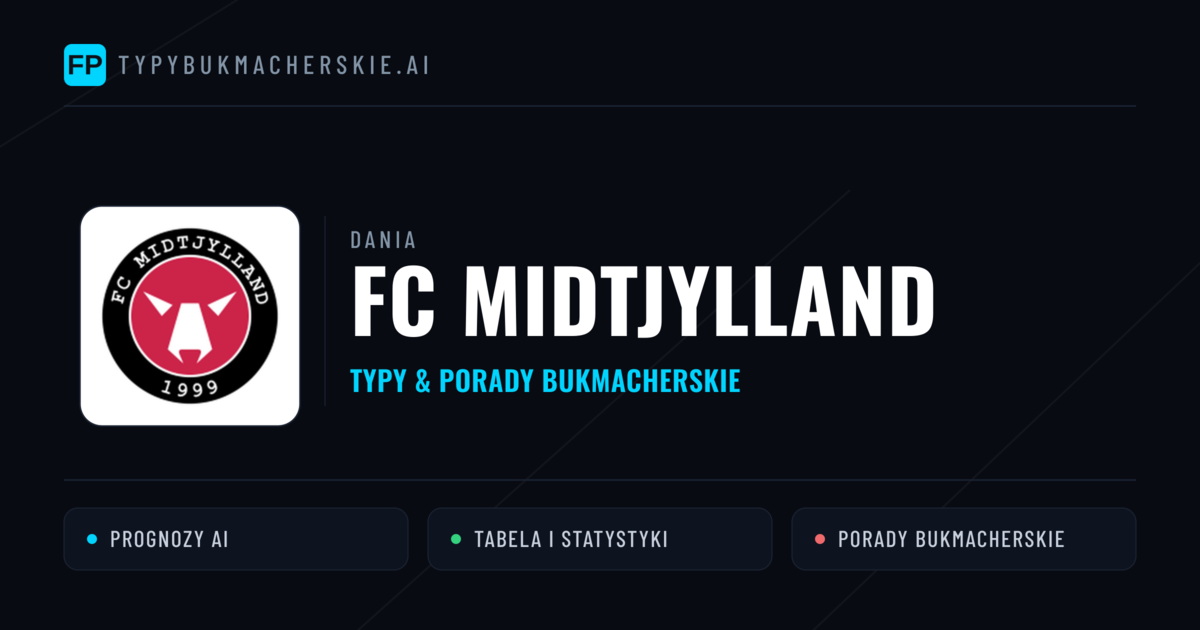 FC Midtjylland Typy i statystyki