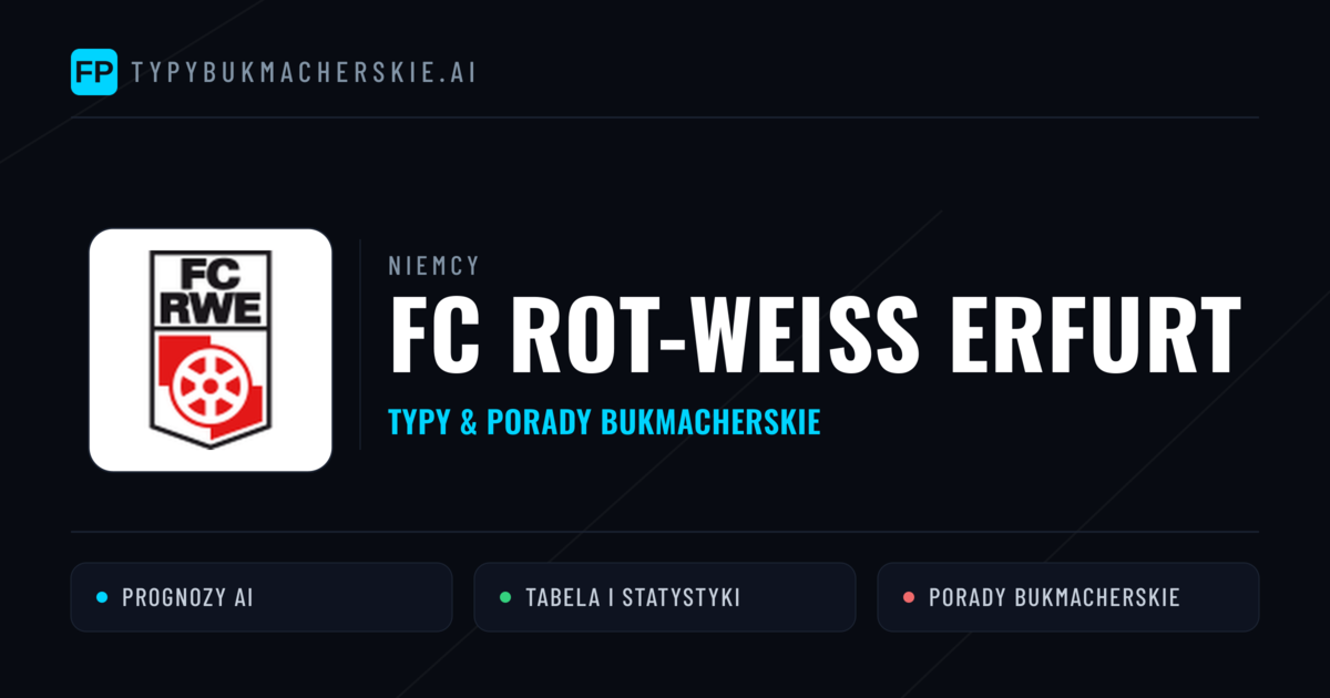 FC Rot-Weiß Erfurt Typy i statystyki