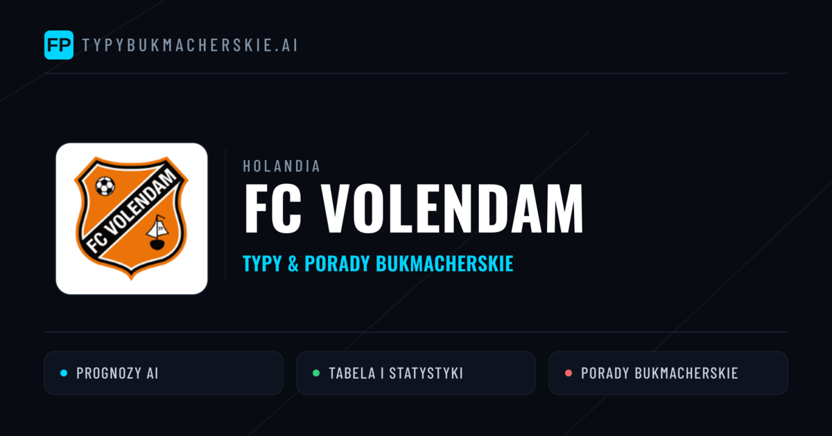 FC Volendam Typy i statystyki