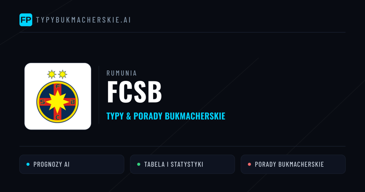 FCSB Typy i statystyki