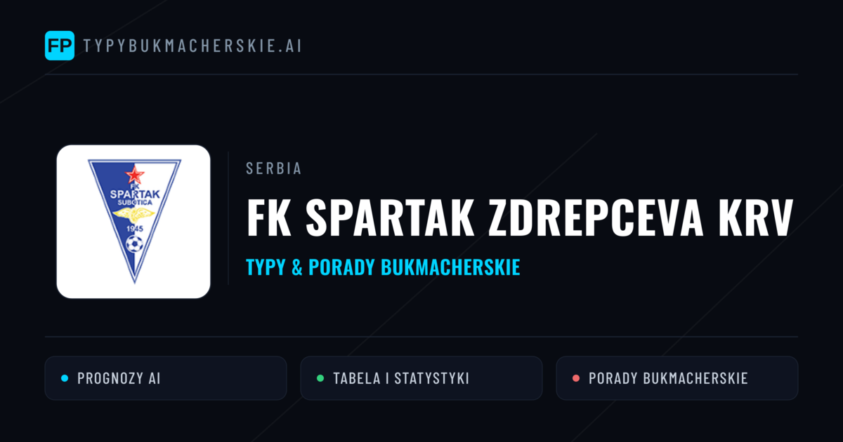 FK Spartak Zdrepceva KRV Typy i statystyki