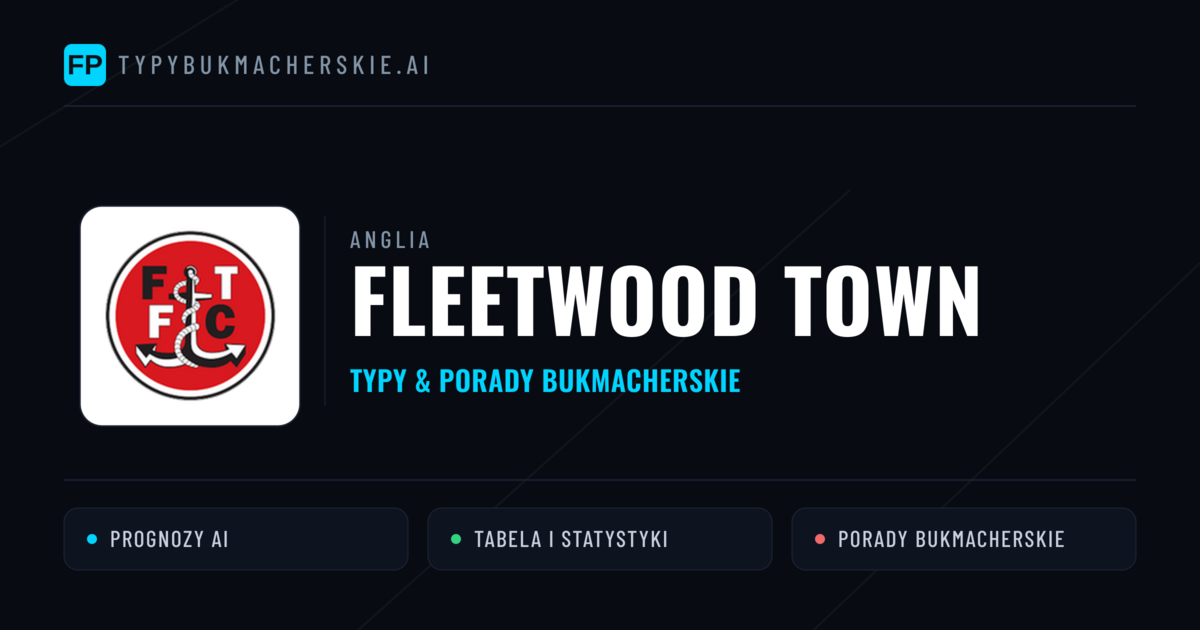 Fleetwood Town Typy i statystyki