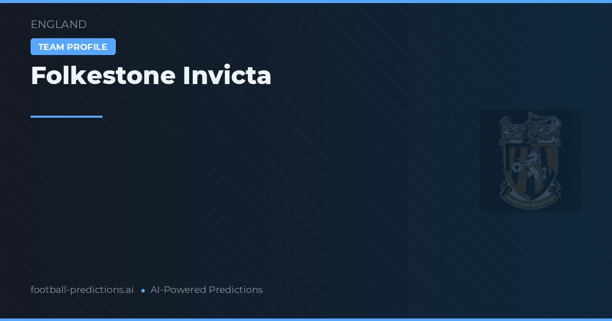 Folkestone Invicta Typy i statystyki