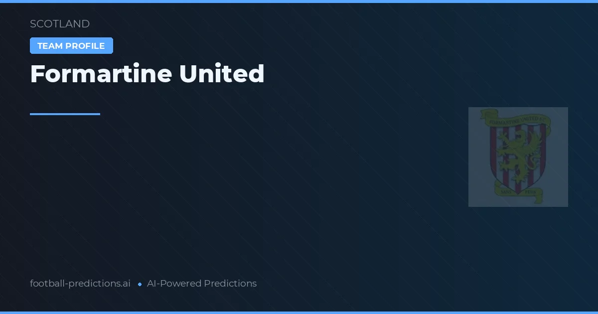 Formartine United Typy i statystyki