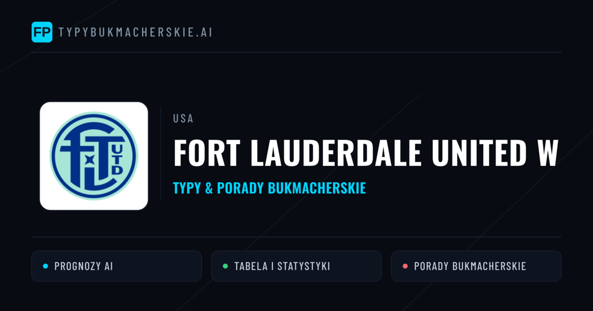 Fort Lauderdale United W Typy i statystyki