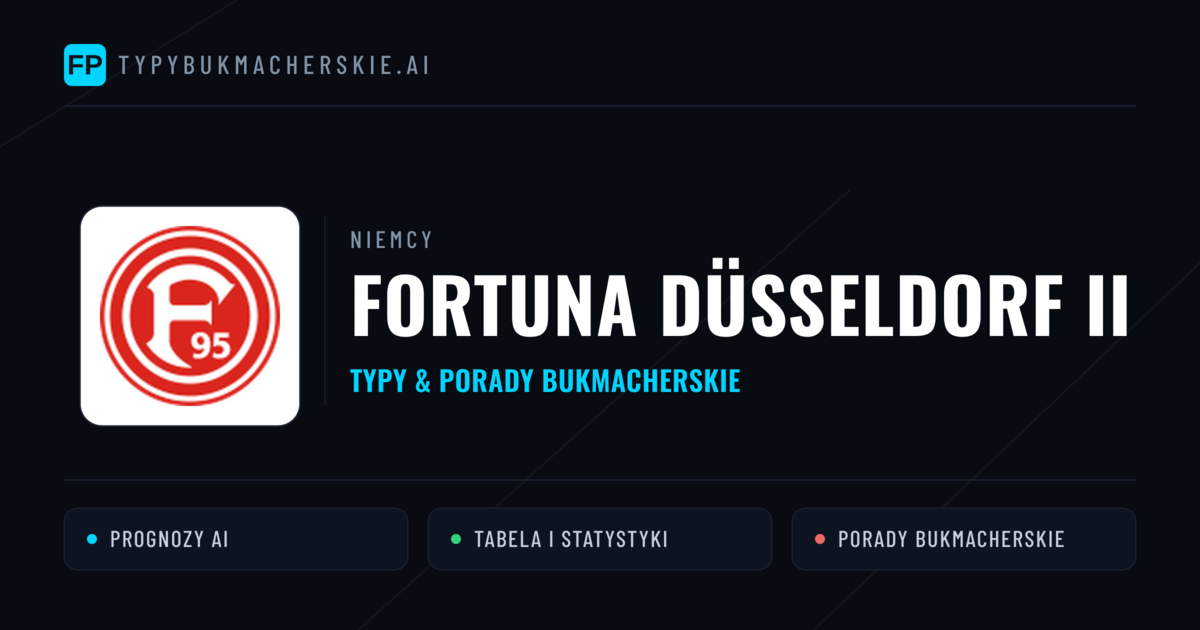 Fortuna Düsseldorf II Typy i statystyki