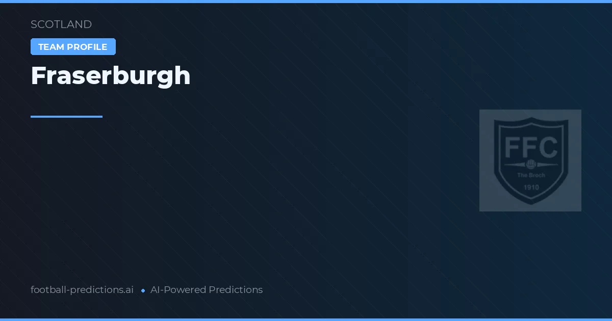 Fraserburgh Typy i statystyki