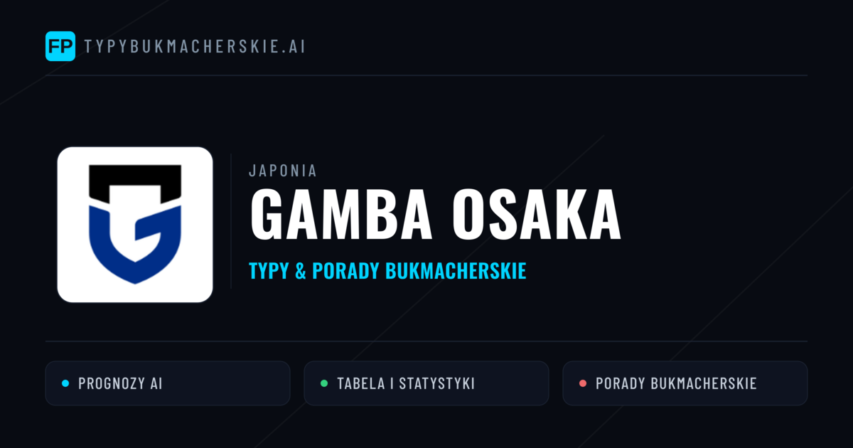 Gamba Osaka Typy i statystyki