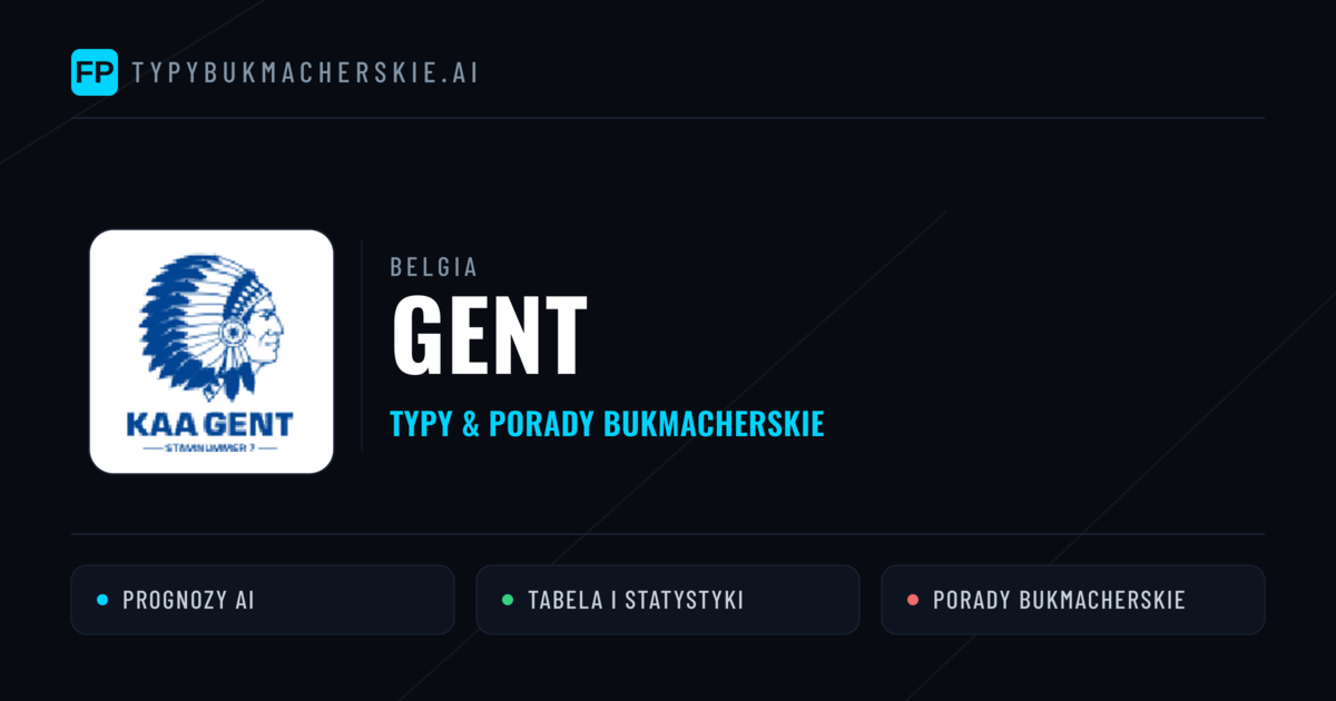 Gent Typy i statystyki