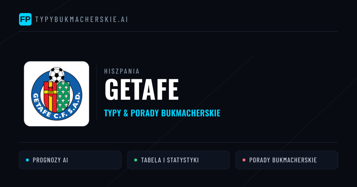 Getafe Typy i statystyki