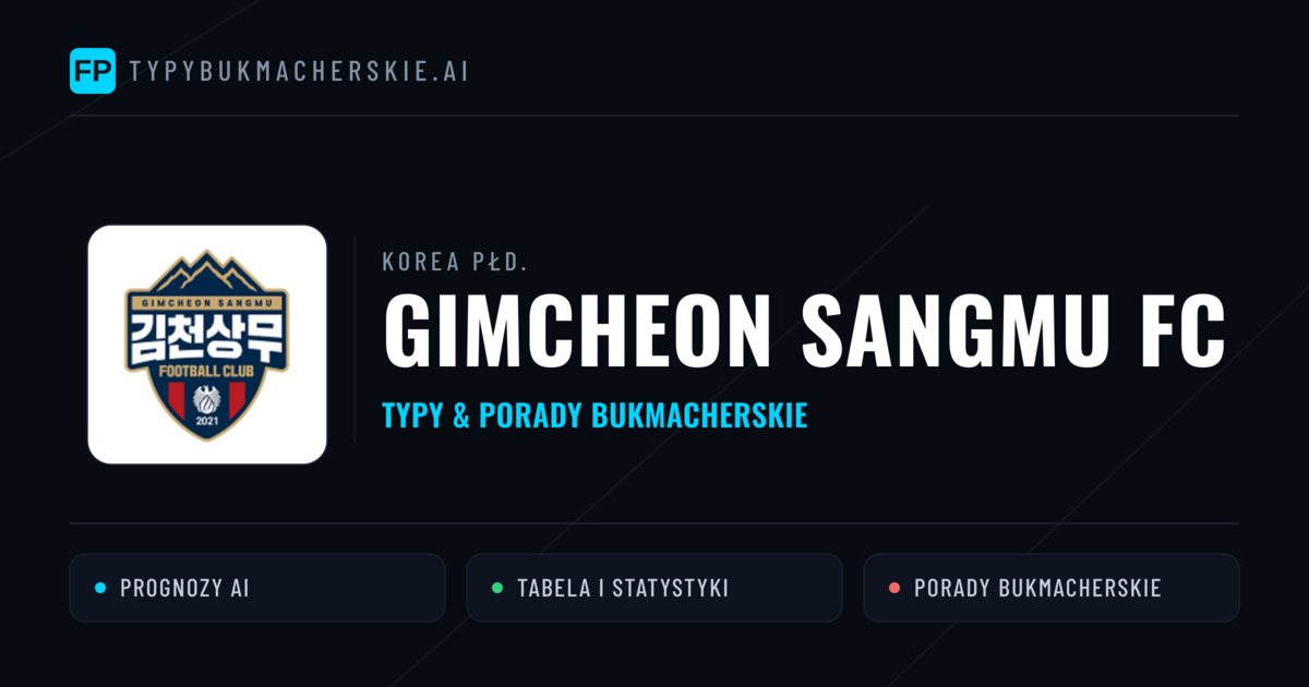 Gimcheon Sangmu FC Typy i statystyki