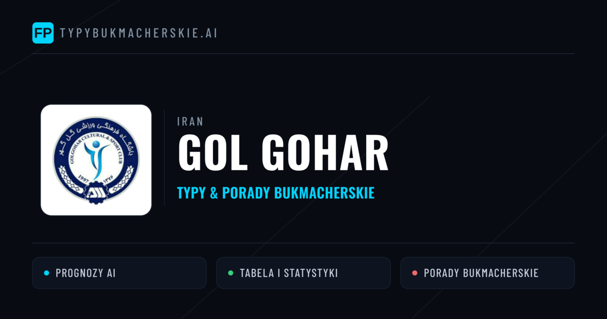 Gol Gohar Typy i statystyki