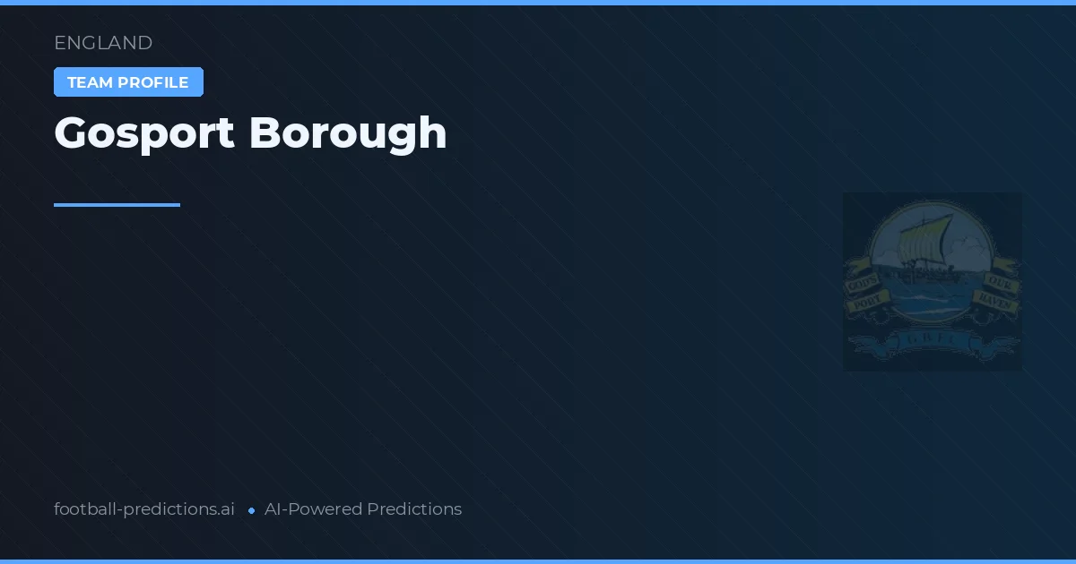 Gosport Borough Typy i statystyki