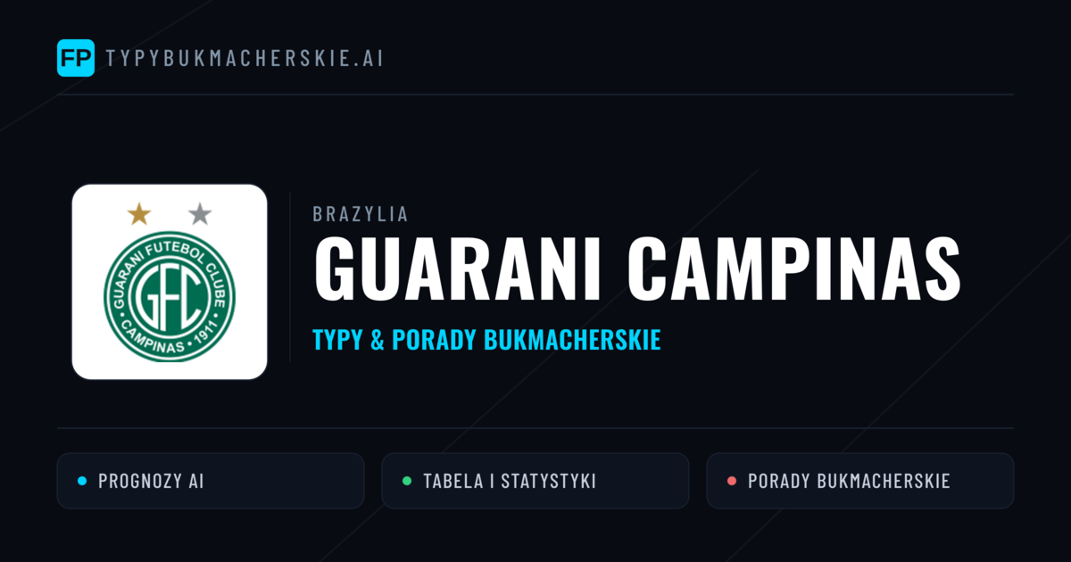 Guarani Campinas Typy i statystyki