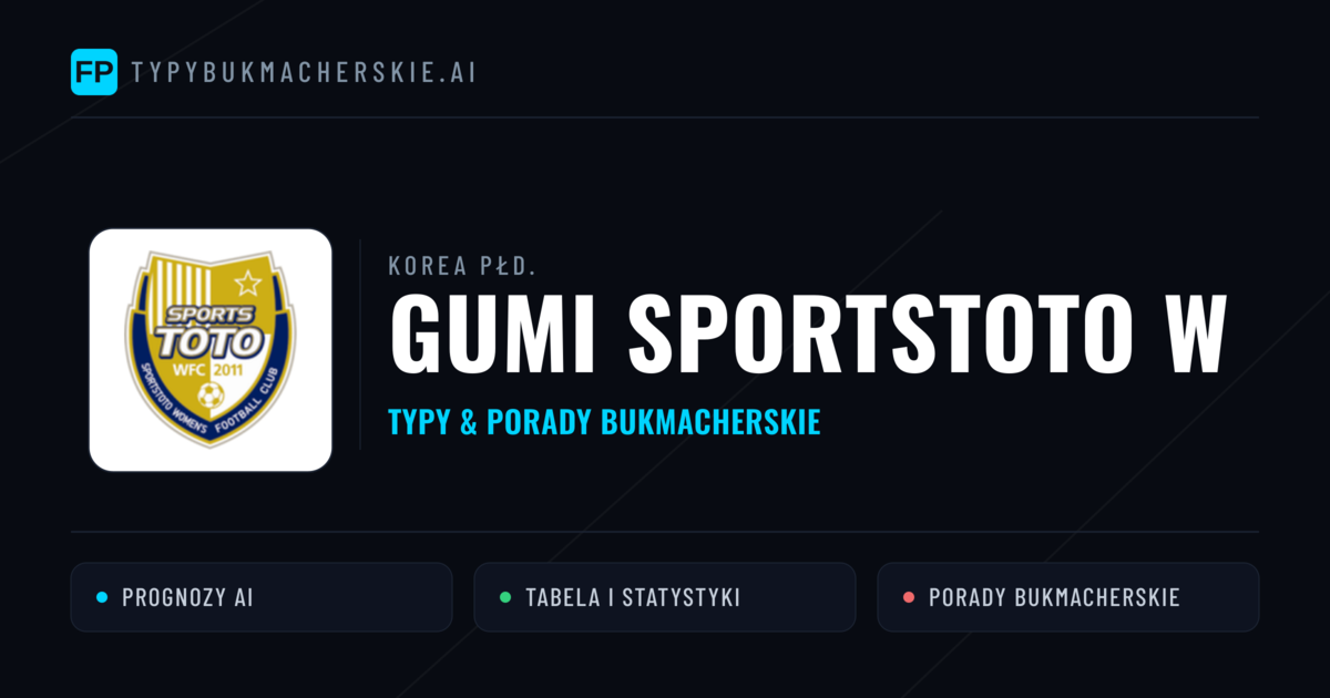 Gumi Sportstoto W Typy i statystyki