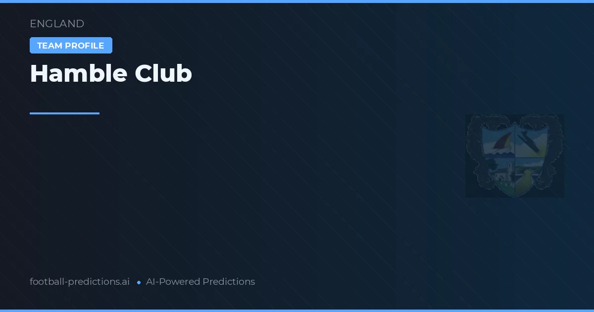 Hamble Club Typy i statystyki
