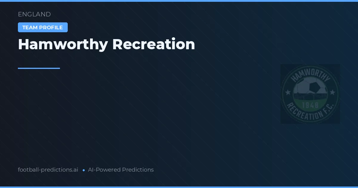Hamworthy Recreation Typy i statystyki