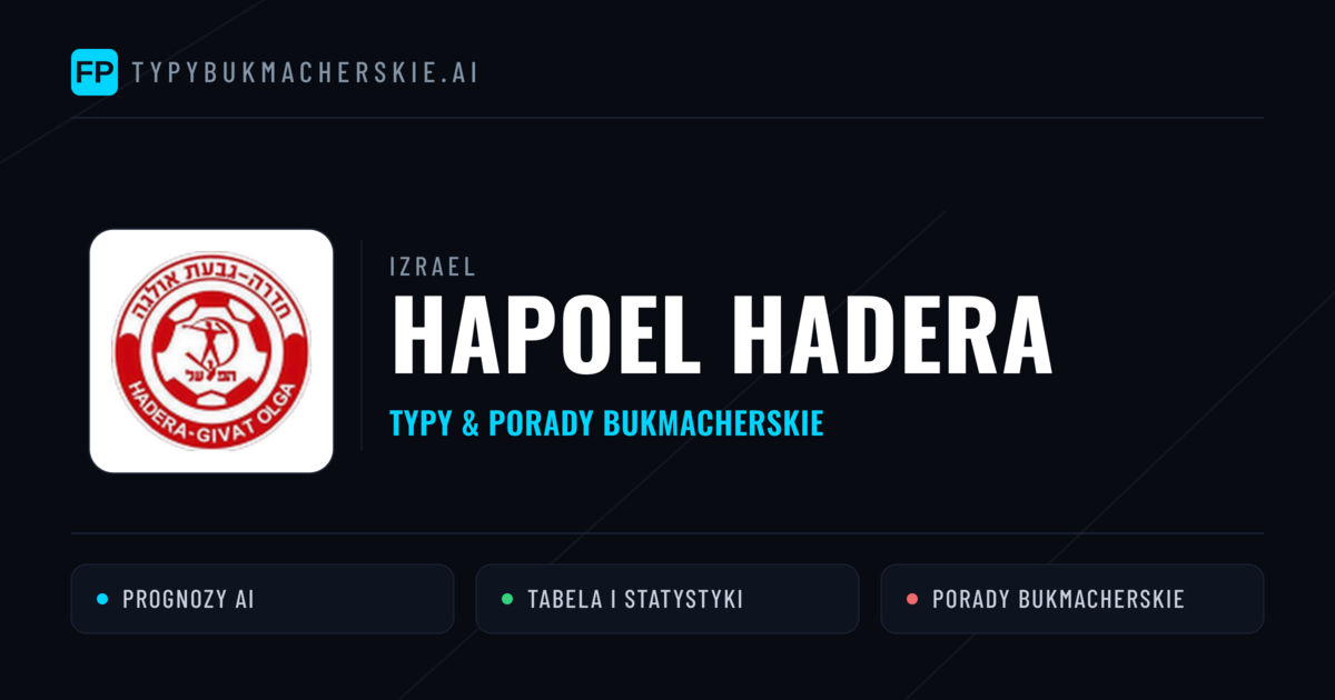 Hapoel Hadera Typy i statystyki