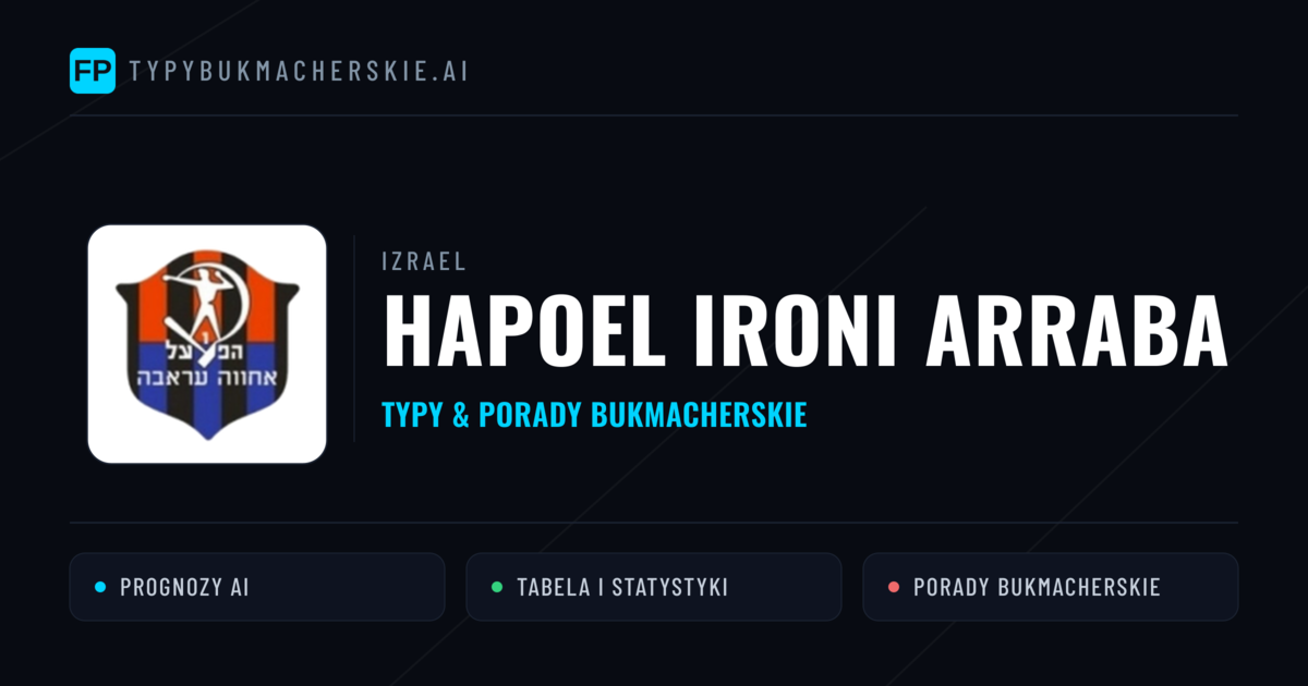 Hapoel Ironi Arraba Typy i statystyki