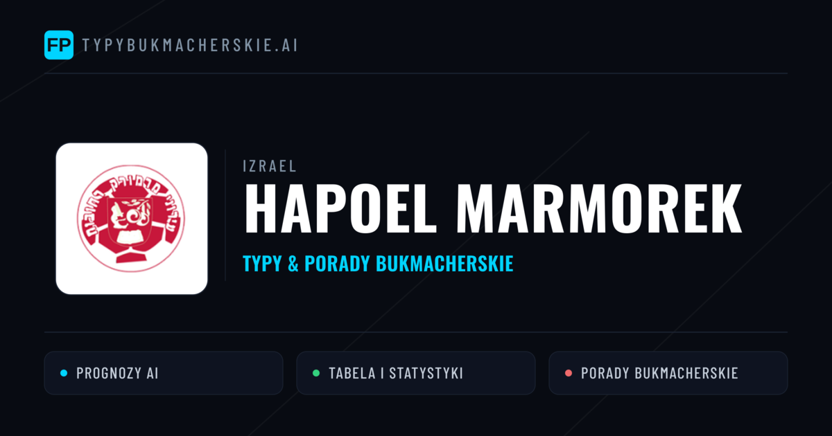 Hapoel Marmorek Typy i statystyki