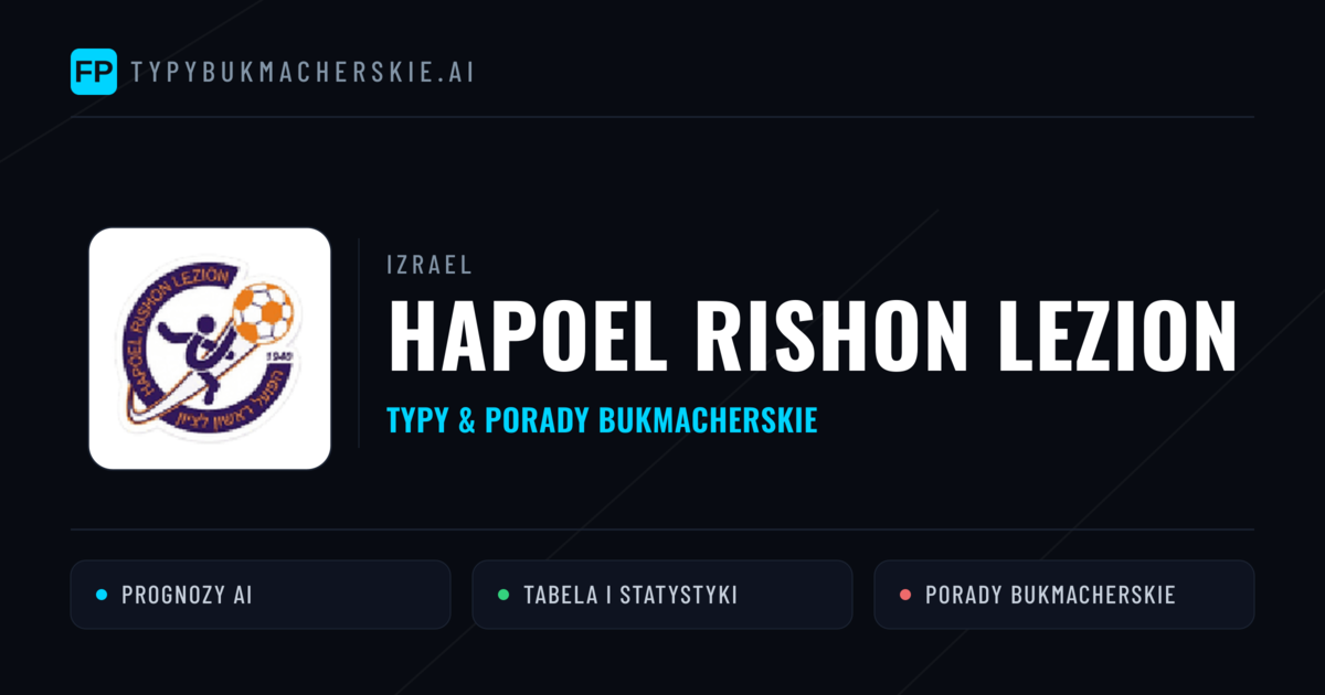Hapoel Rishon LeZion Typy i statystyki