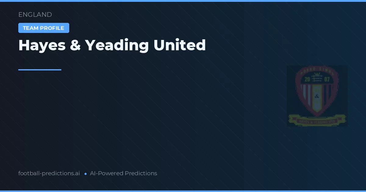 Hayes & Yeading United Typy i statystyki