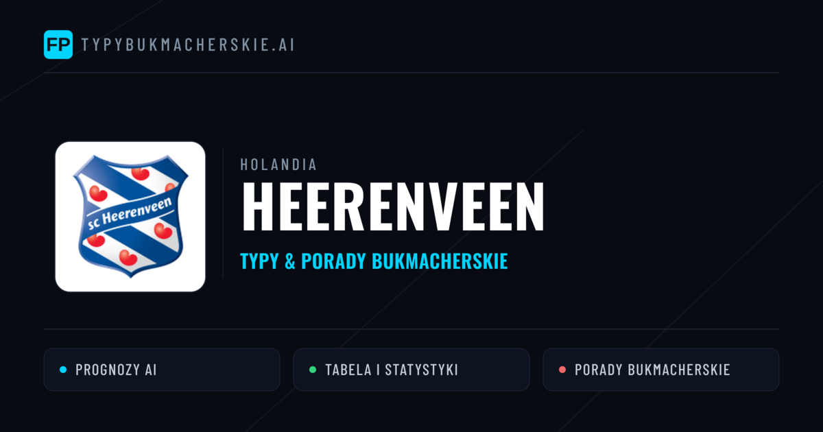Heerenveen Typy i statystyki