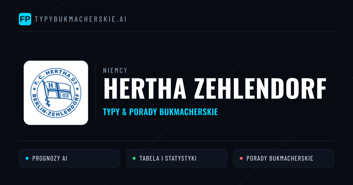 Hertha Zehlendorf Typy i statystyki