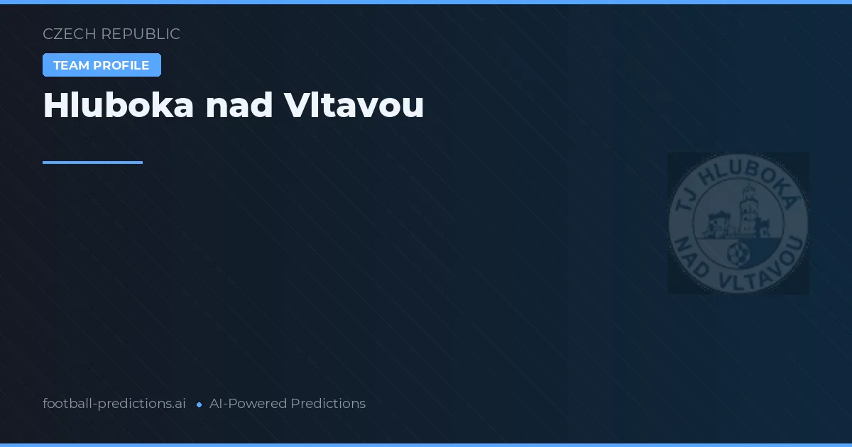 Hluboká nad Vltavou Typy i statystyki