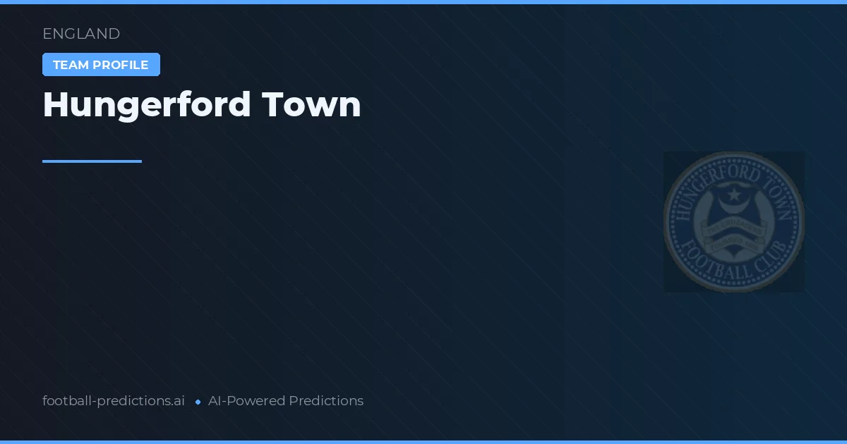 Hungerford Town Typy i statystyki