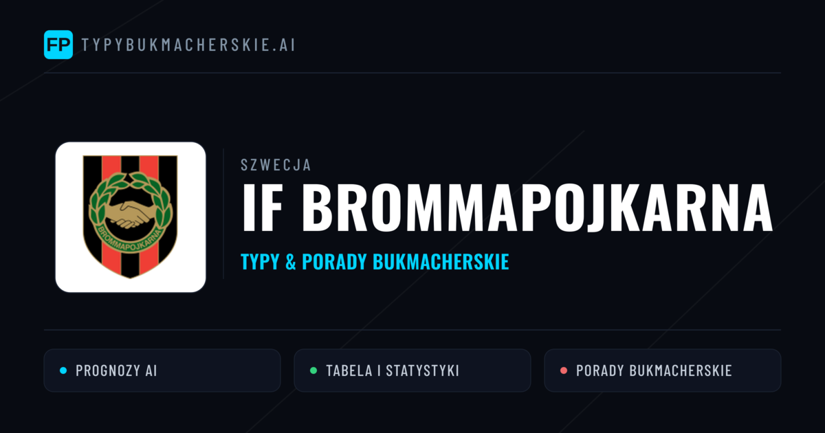 IF Brommapojkarna Typy i statystyki