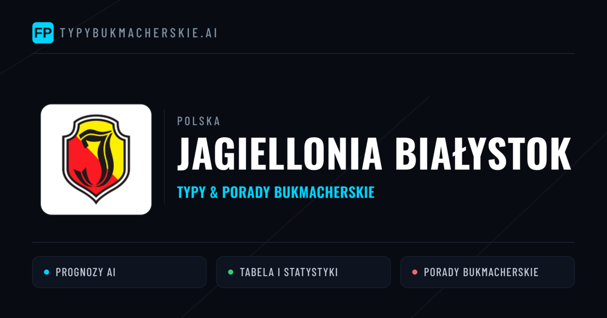 Jagiellonia Białystok Typy i statystyki