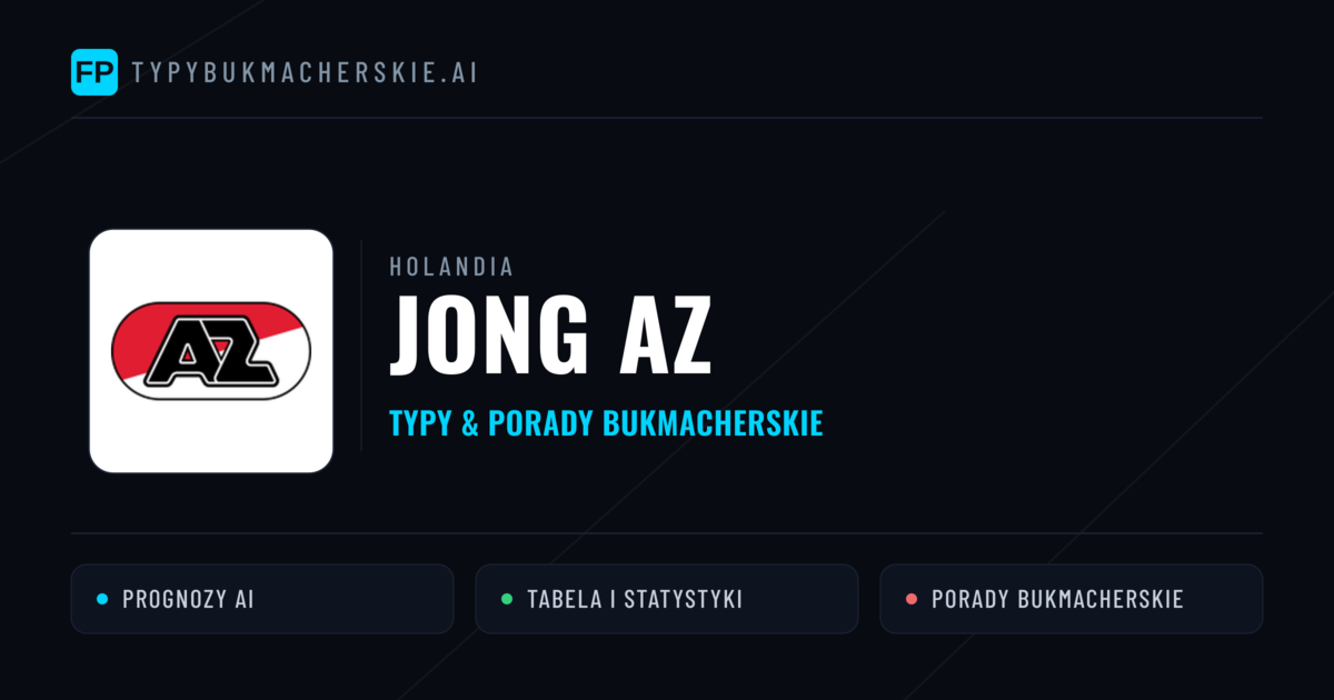 Jong AZ Typy i statystyki