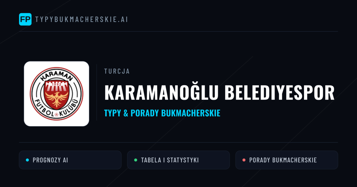 Karamanoğlu Belediyespor Typy i statystyki